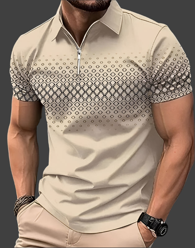 Short sleeve men's polo shirt, classic comfort style. Essential men's fashion for versatile casual and everyday wear.