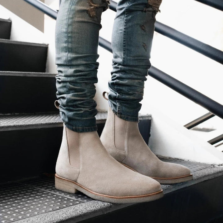 Men's easy slip-on Chelsea boots. Comfortable, versatile ankle boots for everyday style and casual or dress outfits.