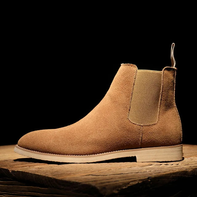 Comfortable men's slip-on Chelsea ankle boots for everyday wear. Easy to style for casual or smart casual outfits.