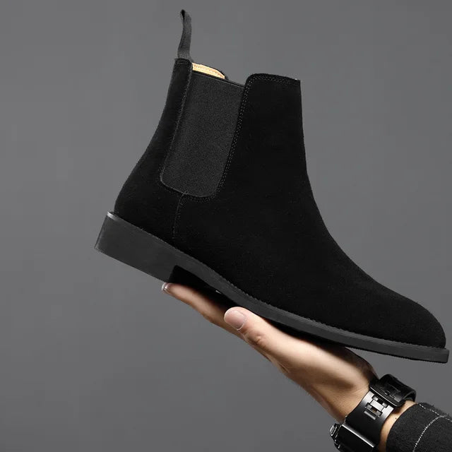 Casual men's slip-on ankle boots. Everyday Chelsea footwear offering comfort and quick wear for any outing.