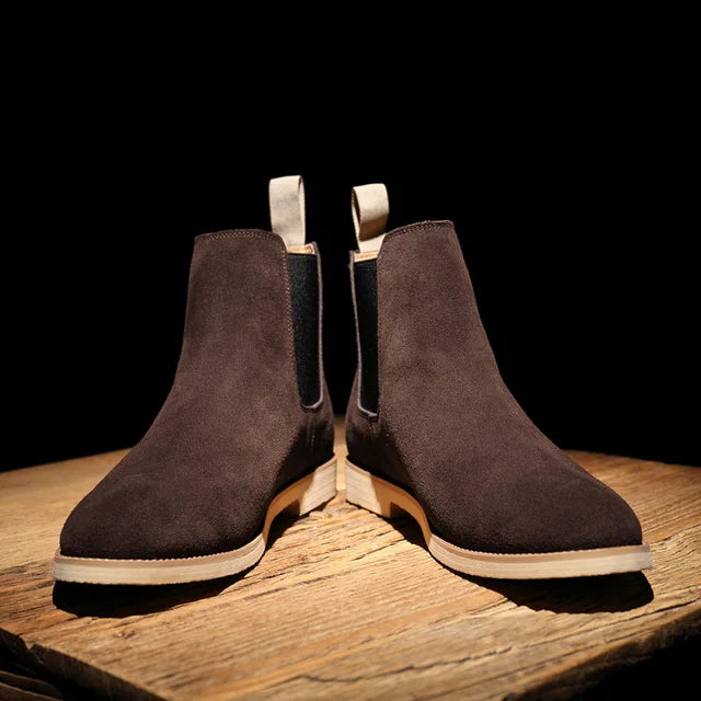 Durable men's classic Chelsea ankle boots, featuring an easy slip-on design.