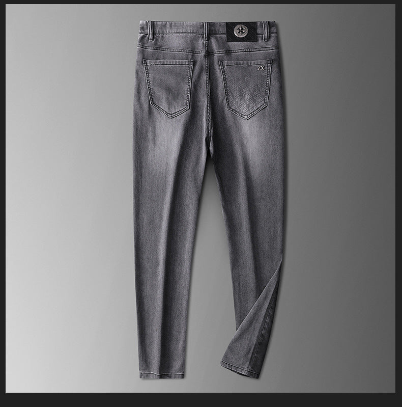 Men's classic jeans with a comfortable straight fit and stretch denim, a staple for any casual wardrobe.