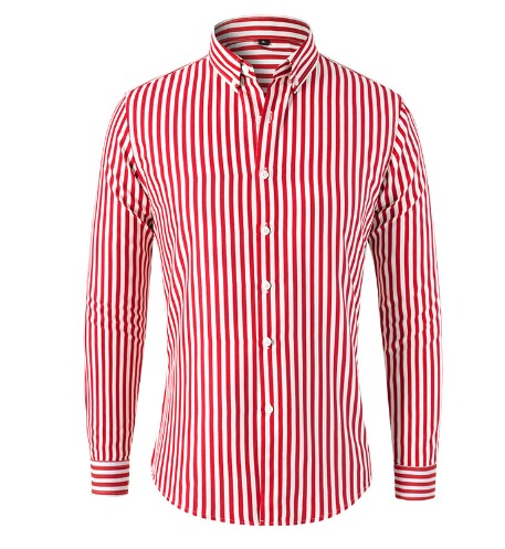 Versatile men's classic striped shirt, suitable as a casual shirt or dress shirt for any occasion.