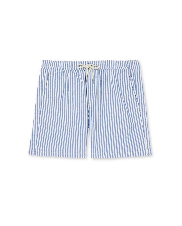 Men's classic striped shorts for breathable summer style. Relaxed fit, elastic waist, perfect for beach & casual wear.