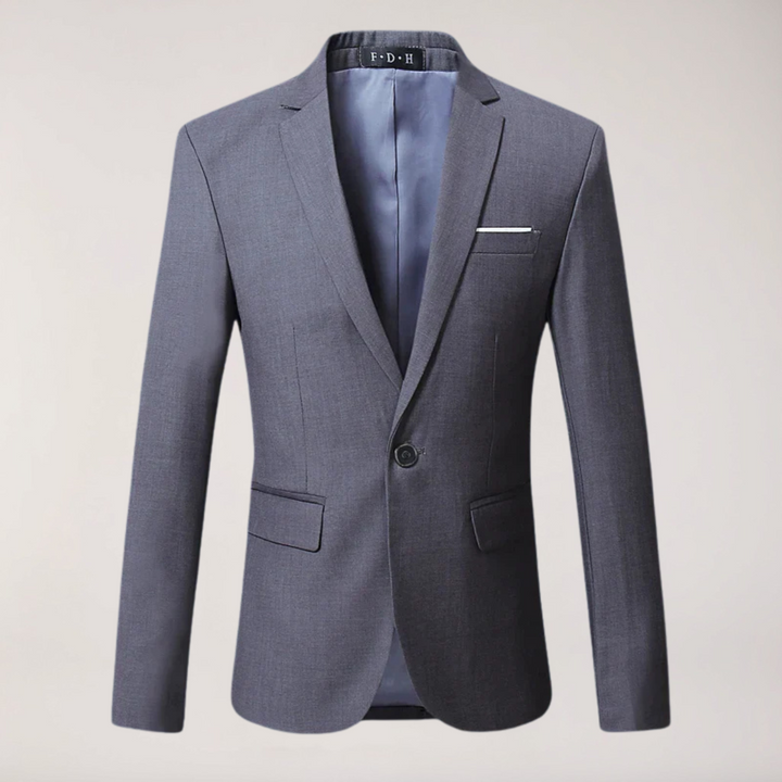 Precisely tailored men's formal blazer, offering a sleek & professional fit for business & event attire.