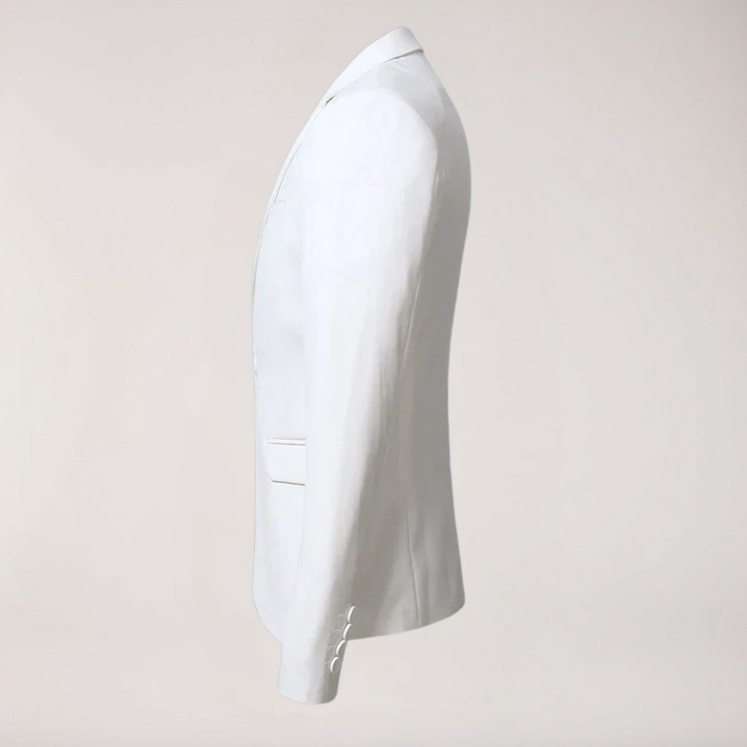 Men's formal tailored blazer, a classic professional jacket for business wear, smart casual, and elegant event attire.