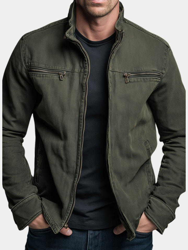 Men's classic utility jacket in a versatile color, perfect for all-season wear and everyday casual style.