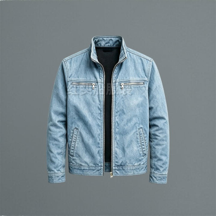 Classic men's utility jacket in a neutral tone, great for a layered look and all-season outerwear.