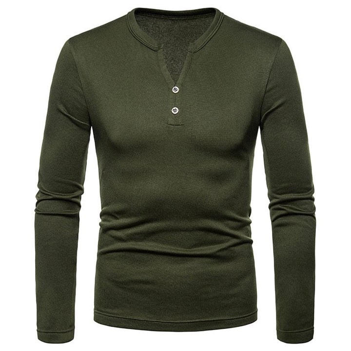 Basic men's V-neck t-shirt in pure cotton blend, perfect for casual style and layering.