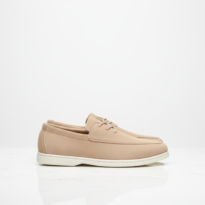 Men's Cloud Comfort Suede Loafers, showcasing the soft lining for added comfort