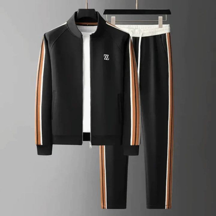 New men's two-piece tracksuit. Comfortable loungewear & athletic set perfect for casual, active, or leisure wear.