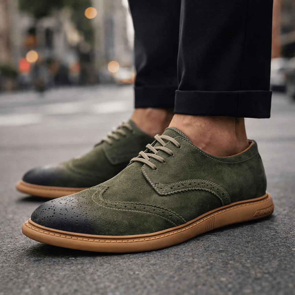 Men's comfortable lace-up casual shoes in versatile style, perfect for daily wear.