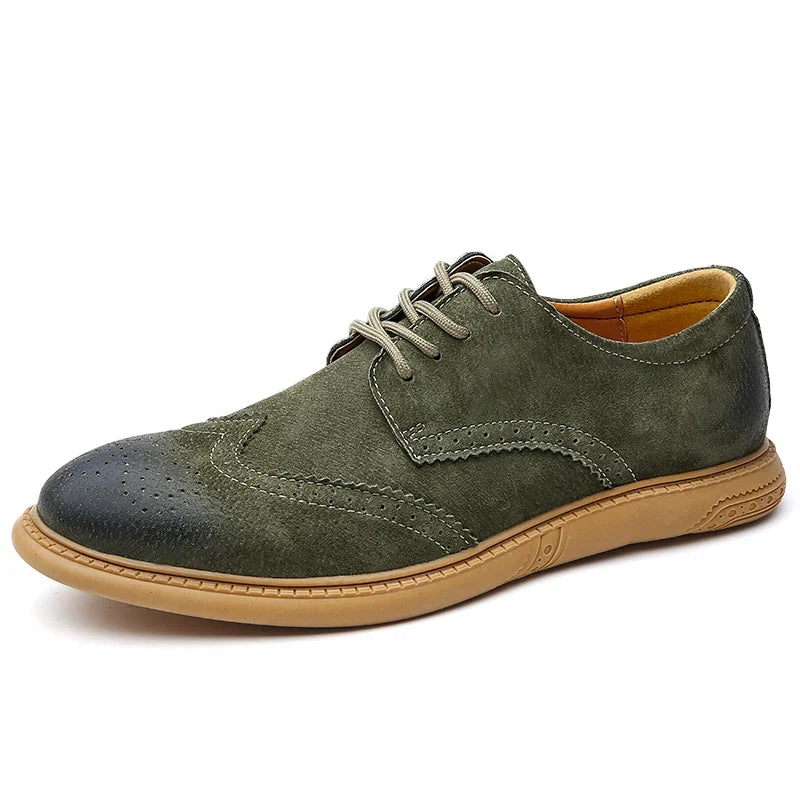 Black men's versatile lace-up casual shoes, combining comfort & dressy style.