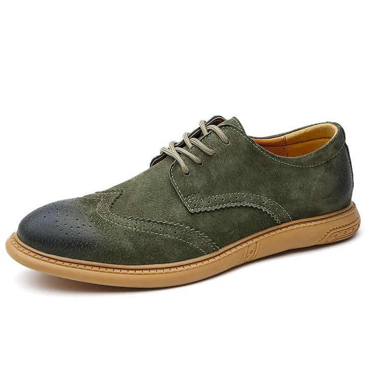 Black men's versatile lace-up casual shoes, combining comfort & dressy style.