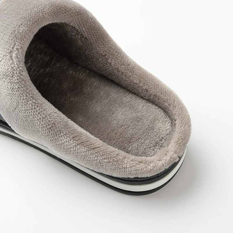 Plush men's cushion slides, offering luxurious comfort & support for home and indoor use.