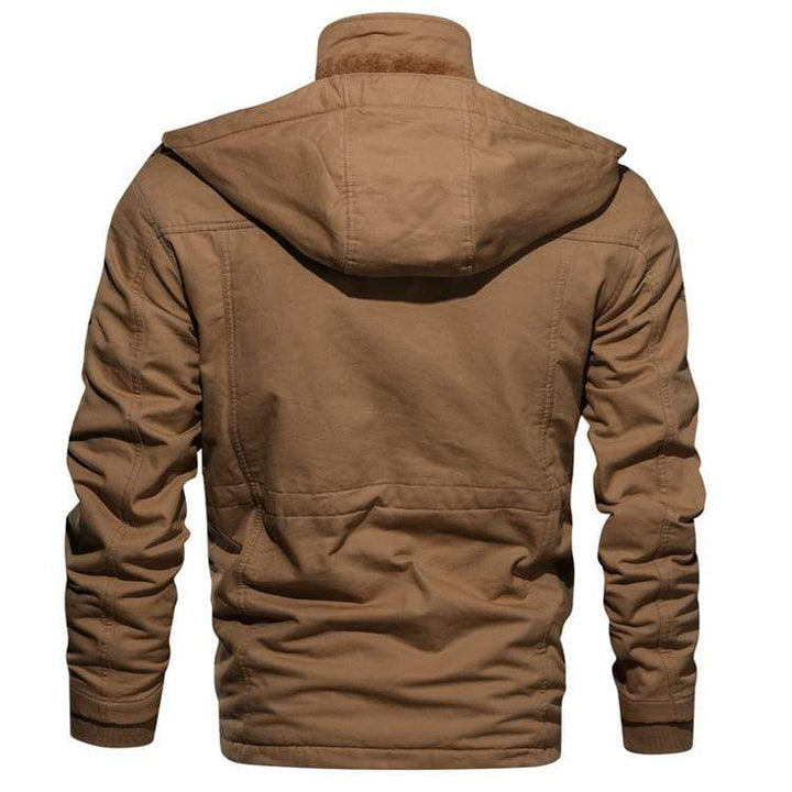 Collection of men's fleece-lined pilot bomber jackets in various classic colors, ready for cold