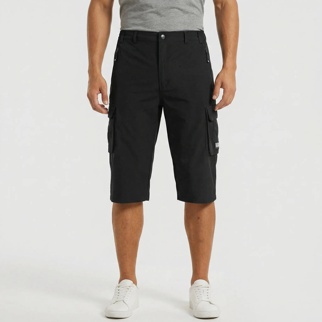 Versatile men's summer cargo shorts with practical multi-pockets for casual & active wear.