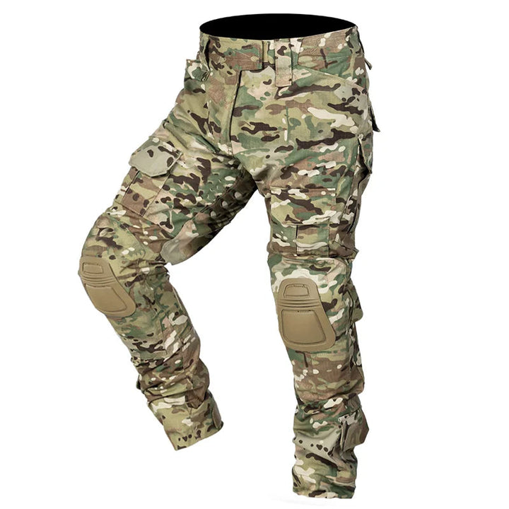Multi-pocket men's tactical cargo pants, utility design for tools, workwear & outdoor essentials.