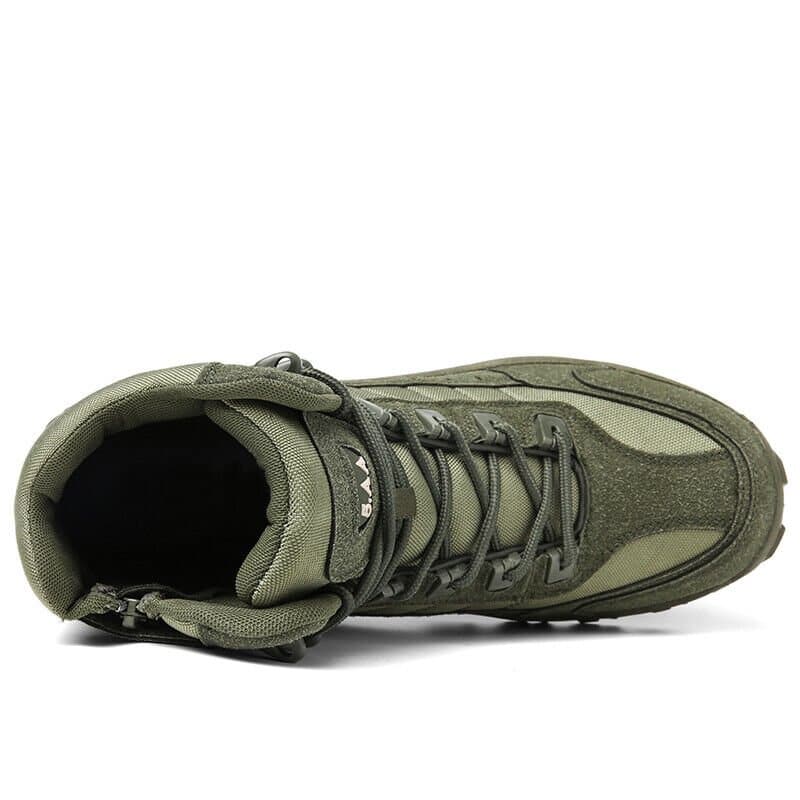 Men's hiking footwear, rugged design offering ultimate ankle support and comfort.