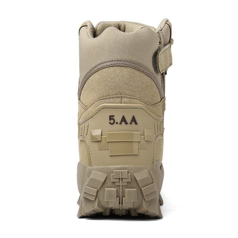 Tactical men's outdoor boots featuring strong traction for secure grip on varied terrain.