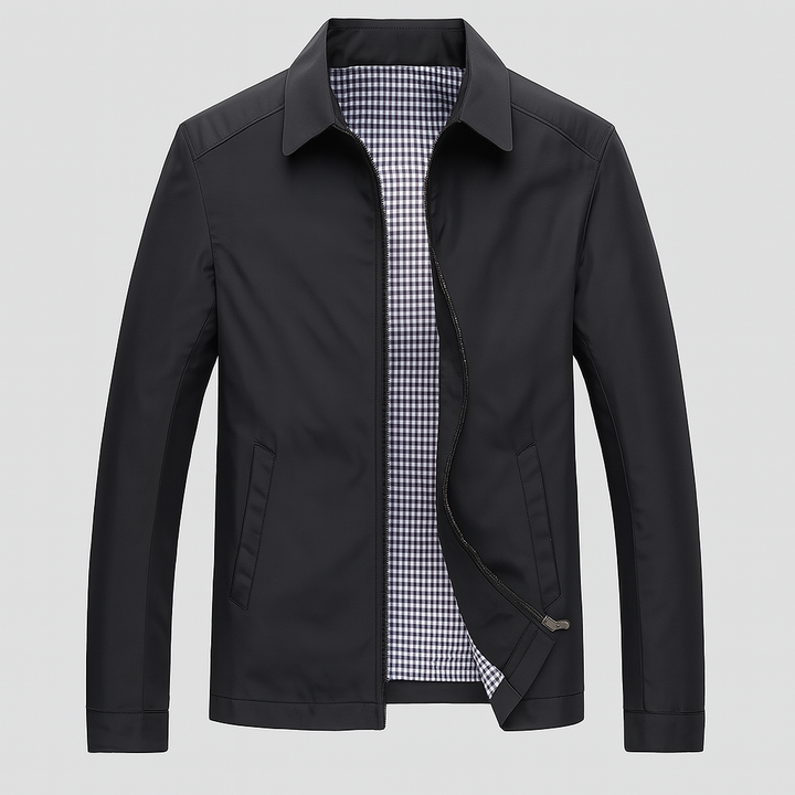Men's elegant ankle-length winter overcoat in premium fabric, perfect for formal wear or sophisticated smart casual.