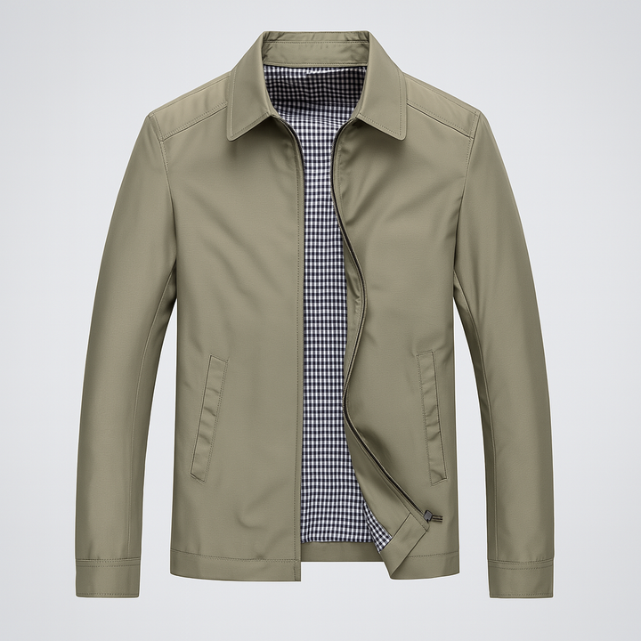 Tailored men's long winter overcoat, offering premium warmth and a sophisticated look for formal or smart casual outfits.