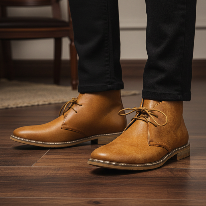 Men's elegant comfort dress shoes with timeless style for formal & casual wear.