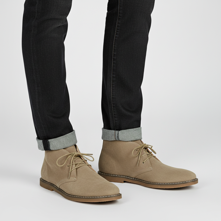 Close-up of elegant men's comfort dress shoes, highlighting timeless design & slip-resistant sole.