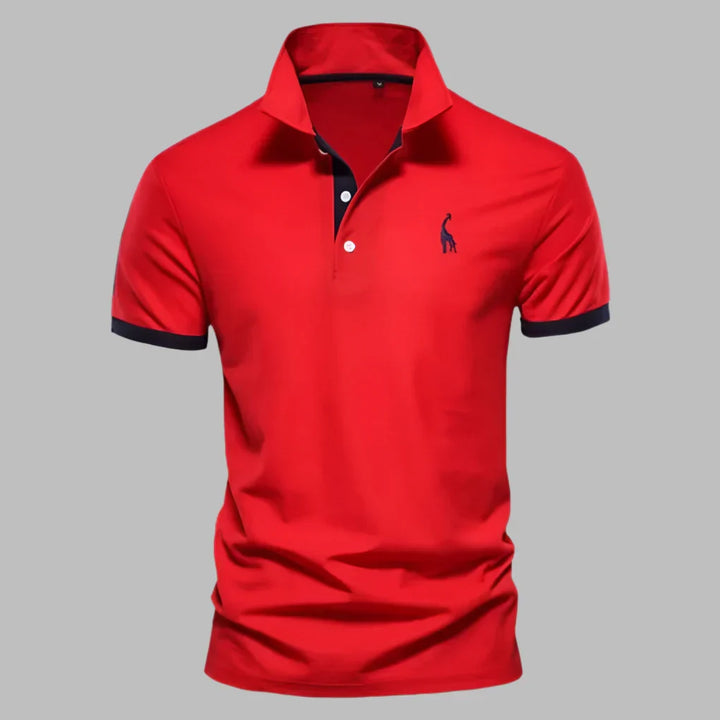 Men's smart casual polo shirt with a tailored fit. An elegant, versatile top perfect for spring & summer fashion.