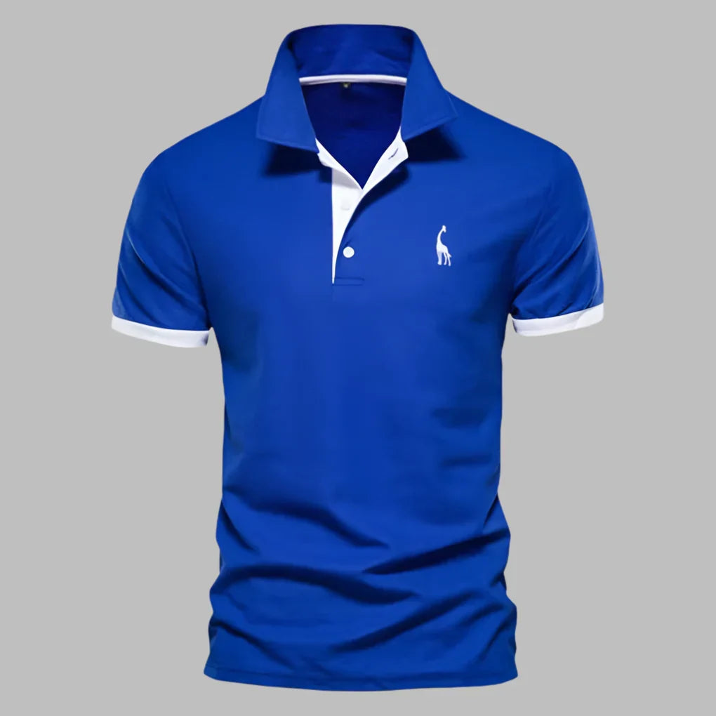 Stylish men's polo shirt, tailored for an elegant and versatile look. Great for office friendly or casual wear.