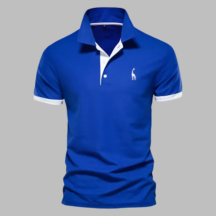 Stylish men's polo shirt, tailored for an elegant and versatile look. Great for office friendly or casual wear.
