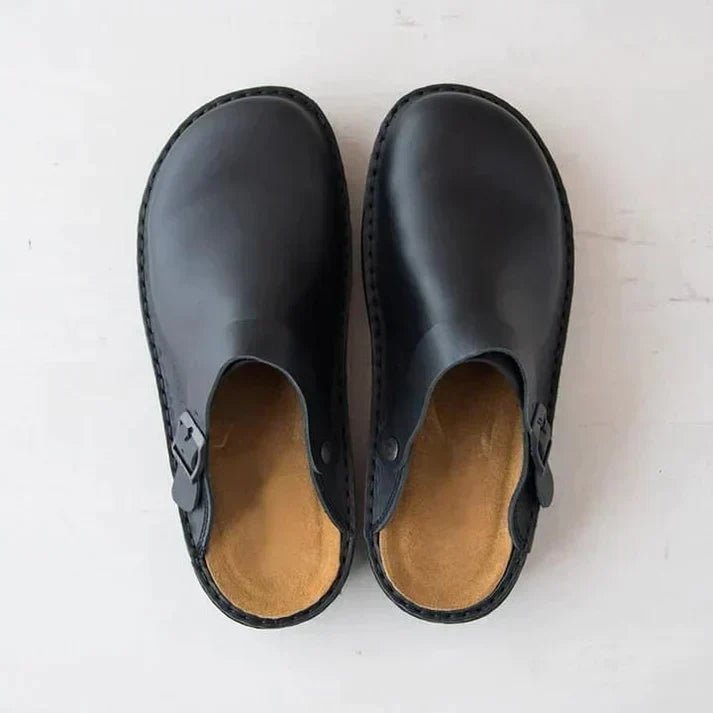 Men's slip-on comfort clogs engineered for all-day orthopedic foot support & cushioning. Ideal work or casual footwear.
