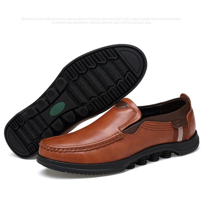 Trend-setting men's faux leather loafers, a must-have slip-on.