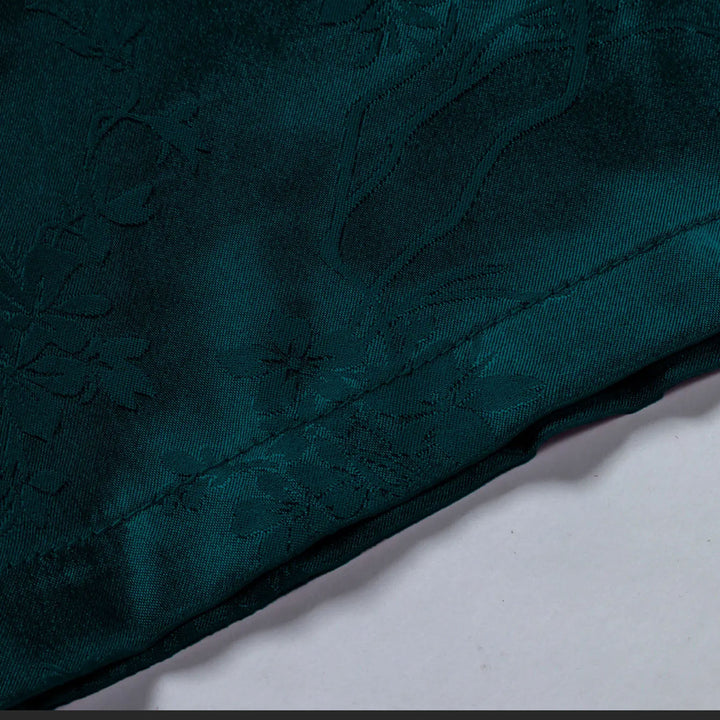 Eye-catching floral print men's satin polo shirt. Stylish summer top for any casual or elegant occasion.