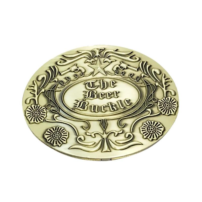 Novelty beer holder belt buckle, a fun accessory for any man.