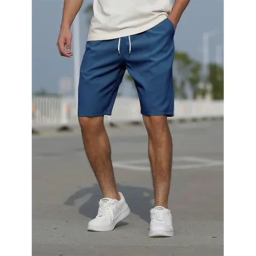 Stylish men's casual summer shorts featuring a comfortable relaxed fit and convenient drawstring waist.