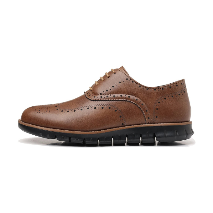 Men's stylish hybrid brogue sneakers, ideal for a smart casual look.
