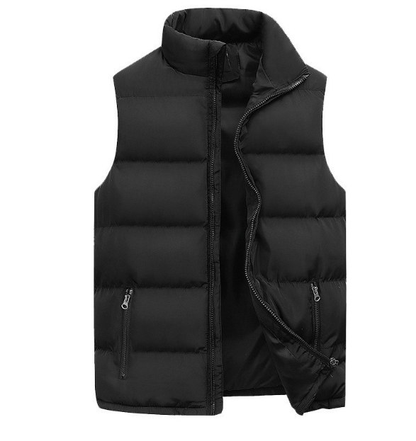Stylish men's quilted gilet. Padded, insulated vest for smart casual layering & cool weather comfort.