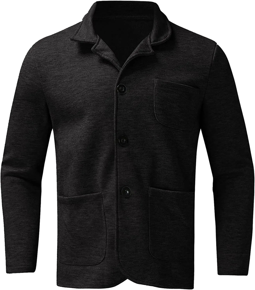 Smart casual men's blazer, lightly structured. Stylish and comfortable for modern menswear.