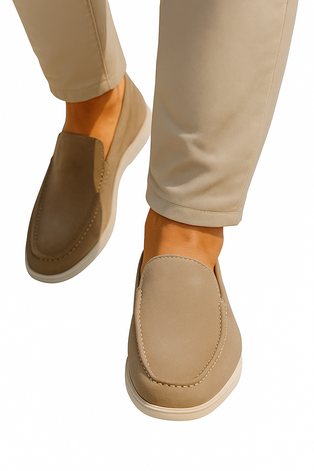 Stylish men's breathable slip-on loafers, ideal for spring & summer casual footwear.