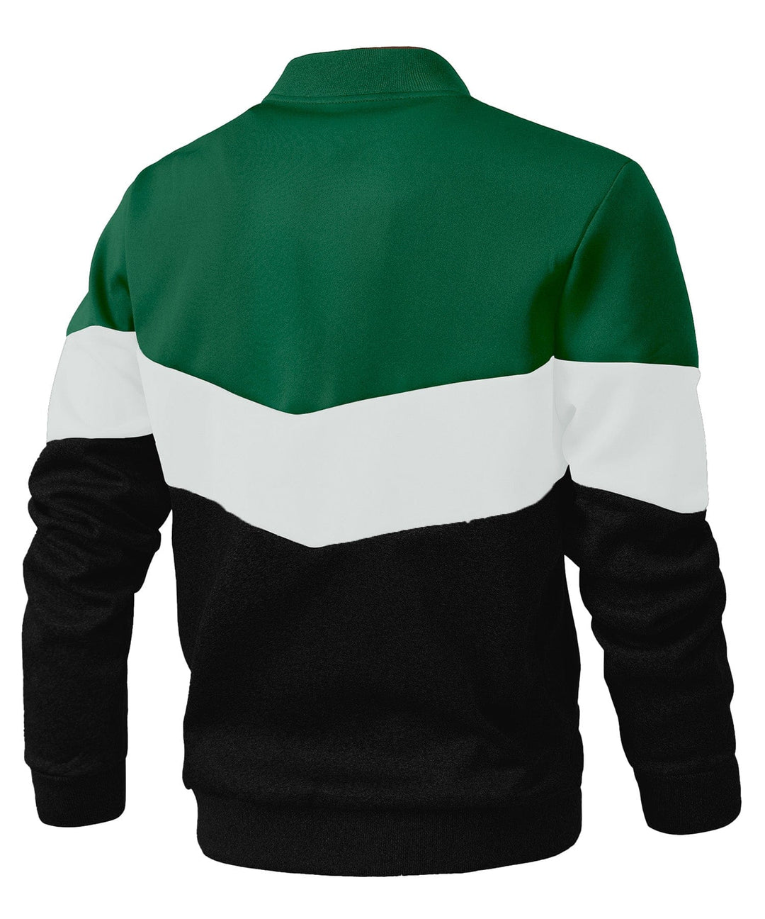 Men's color block jacket with discreet pockets, a practical & stylish option for lightweight men's fashion.