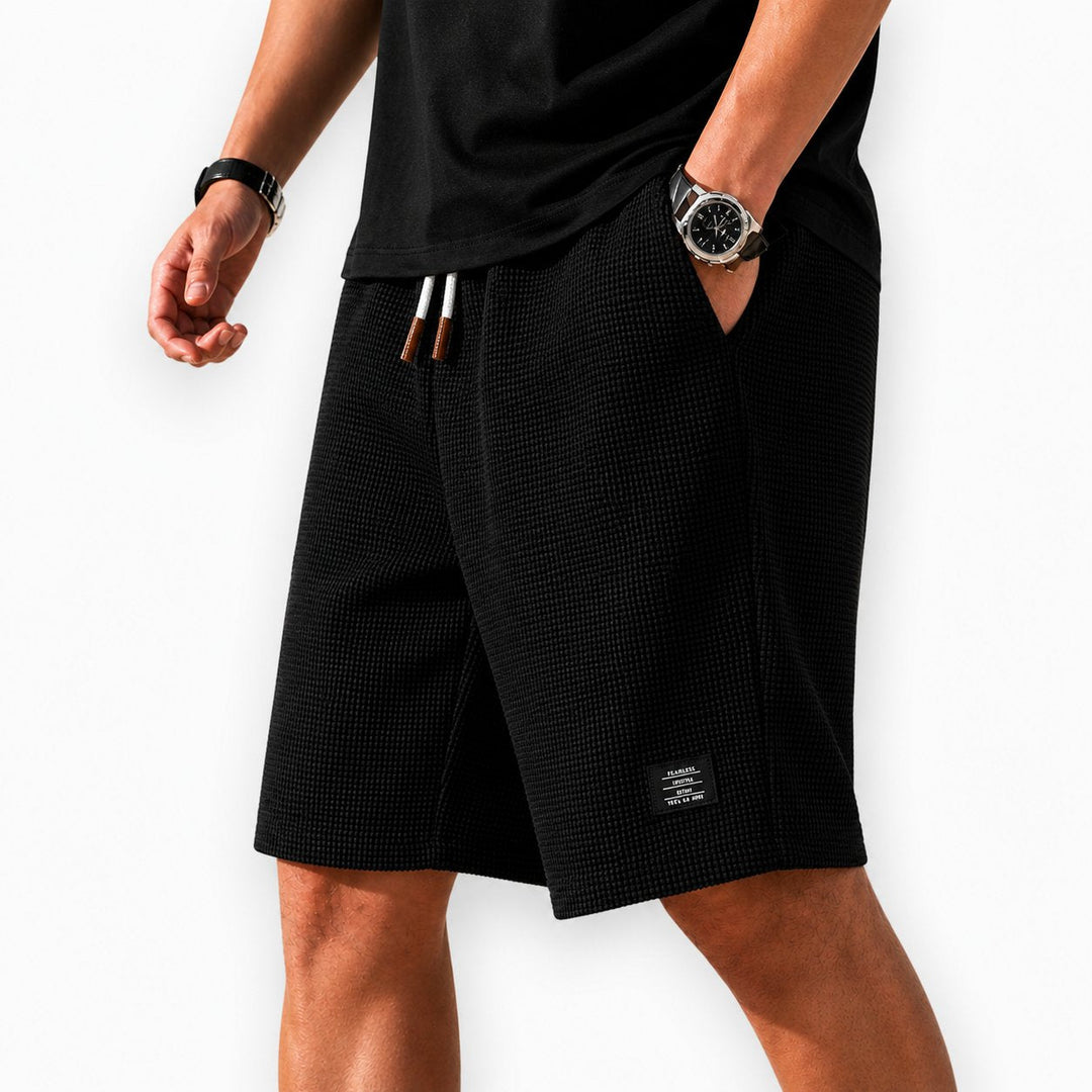 Men's summer waffle shorts, ideal for travel, outdoor activities, or ultimate casual comfort.