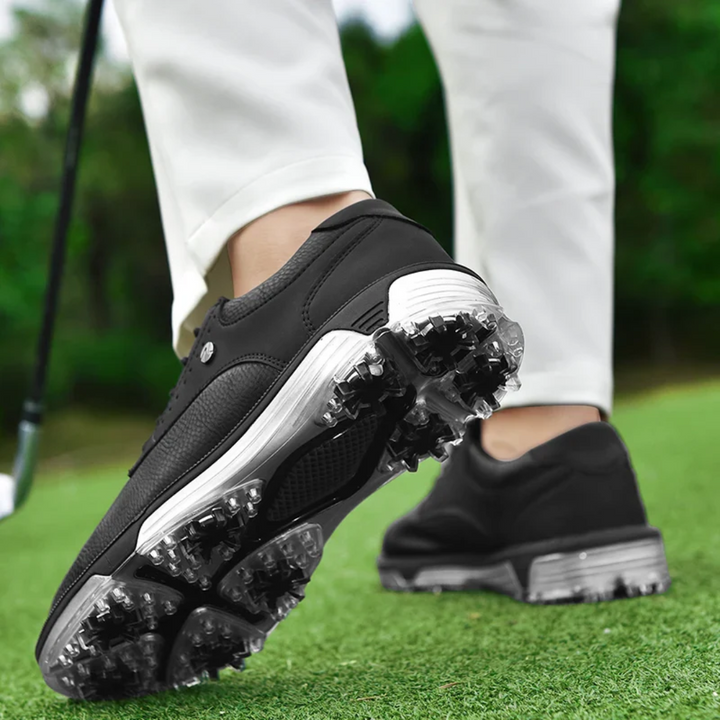 Stylish men's limited edition golf shoes, offering exclusive comfort & athletic performance for serious golfers.