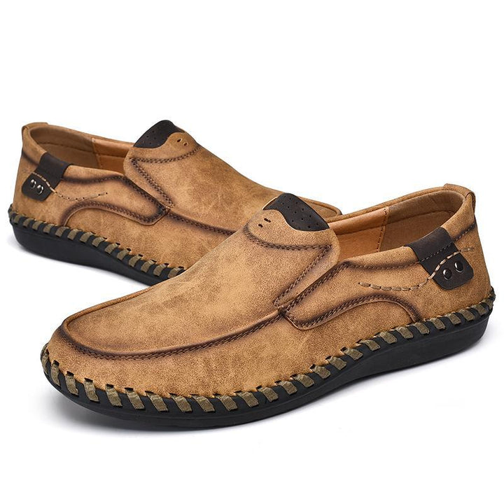 Fashionable men's black leather dress shoes, a timeless addition to any outfit