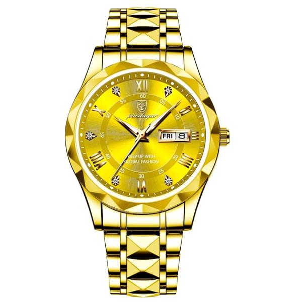 Versatile men's waterproof luminous quartz watch. Suitable for dress, business, or casual occasions.