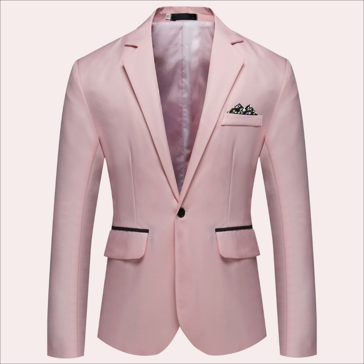 Formal men's blazer in a contemporary slim fit design, suitable for professional business attire