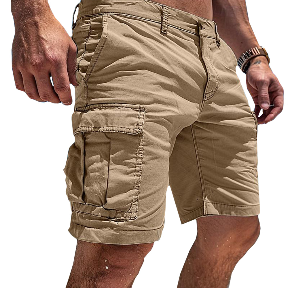 Stylish men's cargo shorts with multiple pockets, perfect for summer fashion & everyday versatility.