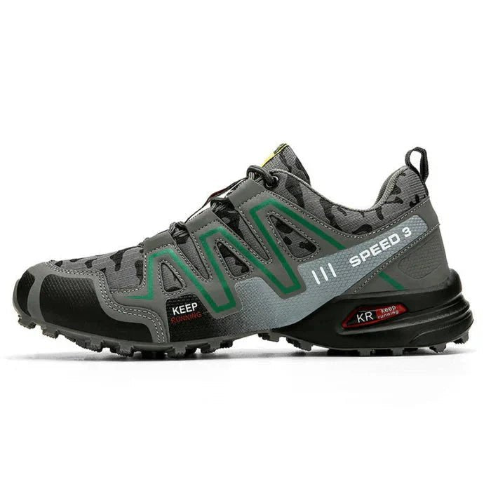 Stylish camo orthopedic sneakers for men, featuring a cushioned sole for superior foot support and comfort.
