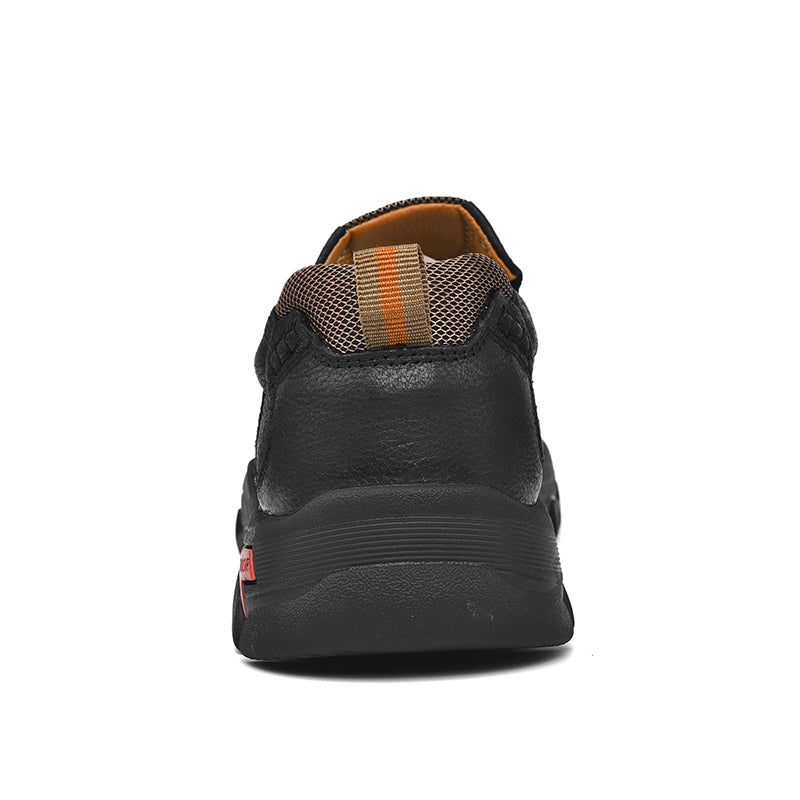 Men's Orthopedic Transition Boots, distressed brown leather, offering a rugged yet comfortable look