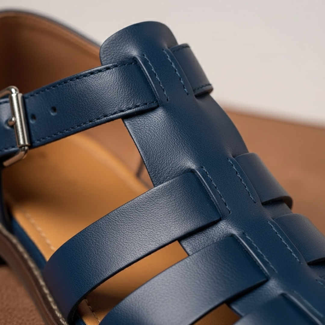 Stylish men's gladiator sandals with orthopedic foot support for ultimate all-day comfort. Great for summer.